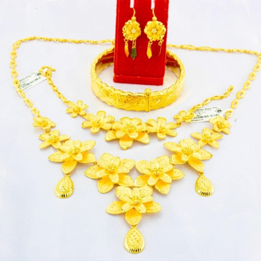 Bộ trang sức cưới vàng 983 KTJ263