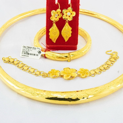 Bộ trang sức cưới vàng 983 KTJ264