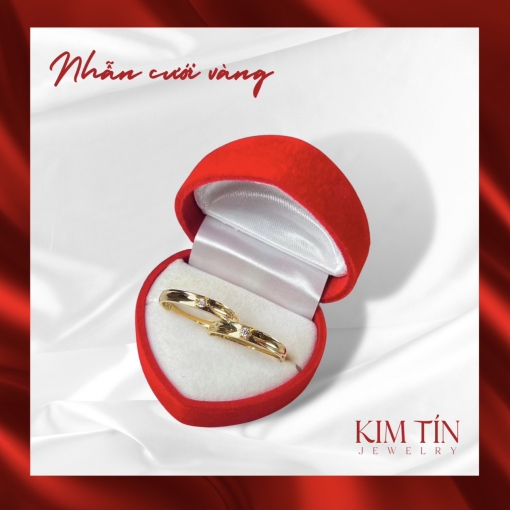 Nhẫn cưới vàng 610 KTJ116