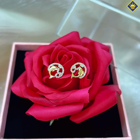 Bông Tai Nữ Vàng 610 KTJ057