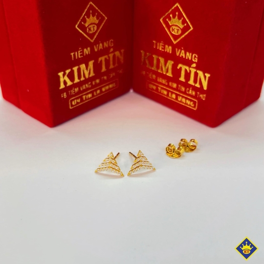 Bông Tai Nữ Vàng 610 KTJ052
