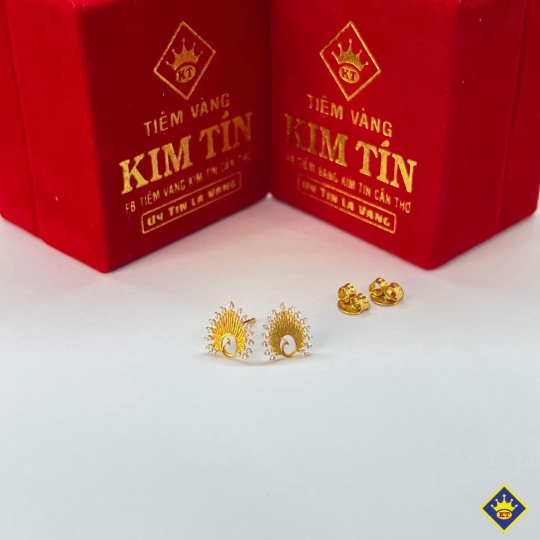 Bông Tai Nữ Vàng 610 KTJ052