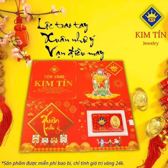 Miến thần tài vàng 98.3 trọng lượng 1 chỉ KTJ001